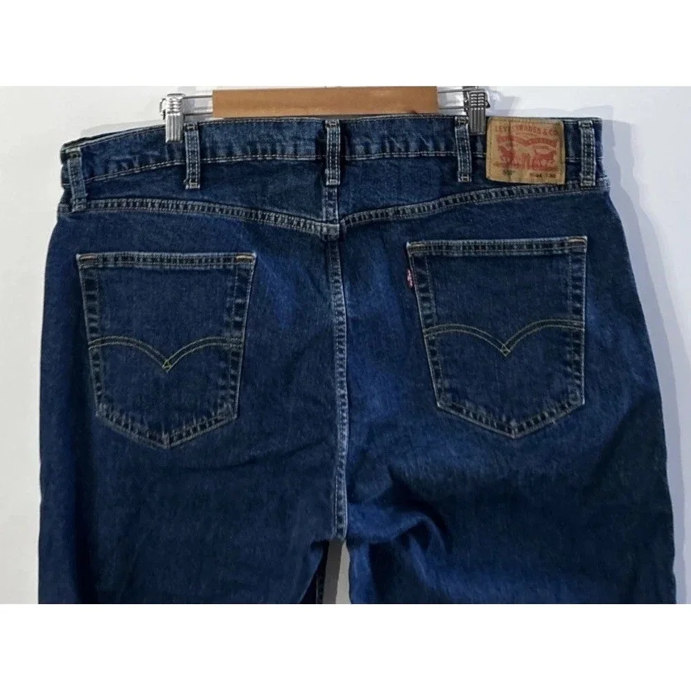 Mens Levis Levi's 569 Blue Jeans Jorts Sz No Stains No Wear Sz‎ 44